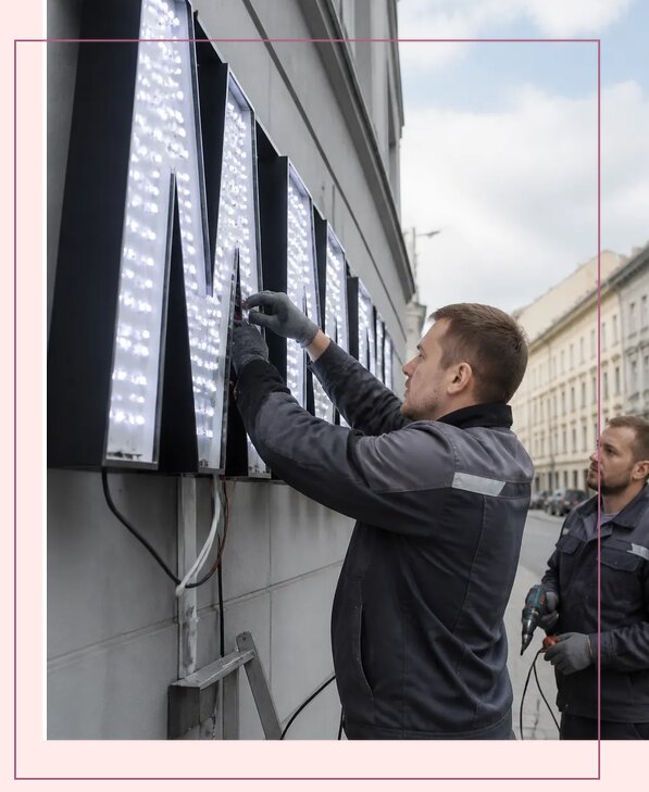 Изготовление и монтаж светодиодных LED вывесок в Нижнем Тагиле