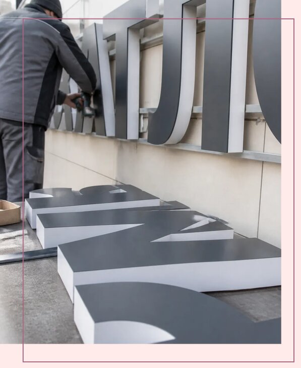 Объемные буквы из композита в Нижнем Тагиле по цене от 8848 р. | Аванза-Нжн