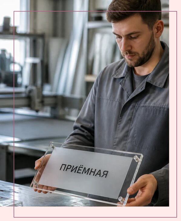Таблички из оргстекла на заказ в Нижнем Тагиле от 4060 р. | Аванза-Нжн